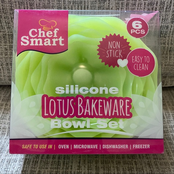 chef smart silicone lotus bakeware bowl set